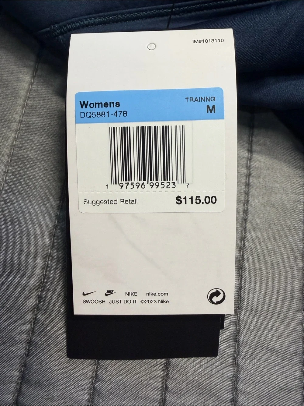 Nike Go Women’s Dark Navy High Compression Dri-FIT Cropped training leggings M